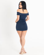 Emery Mini Dress in Navy